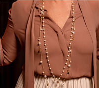 Collar Rue des Mille Mujer in Perlas CL-019 M4 AU - CL-019 M4 AU